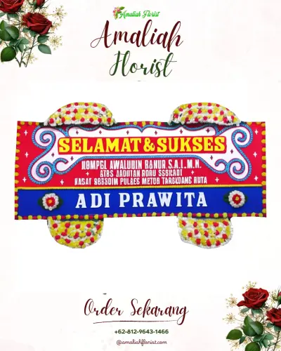 Karangan Bunga Ucapan Selamat di Silirejo